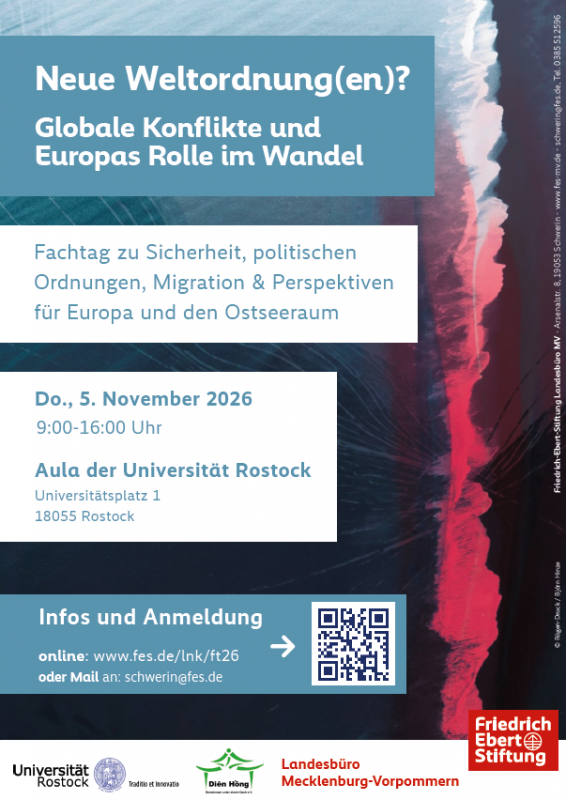 Here you'll find information about the symposium on November 5, as well as a QR code for registration // &copy; Friedrich-Ebert-Stiftung