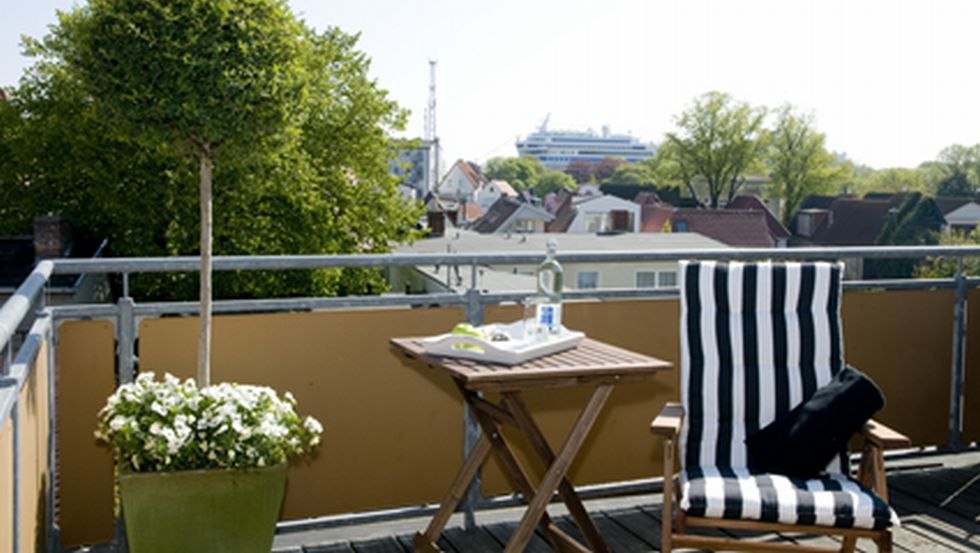 Widok z balkonu pensjonatu Arielle, &copy; Christine Rath