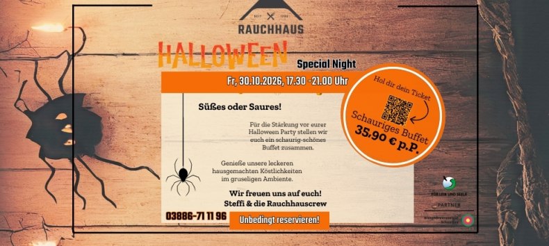 Speciale Halloweenavond in Rauchhaus Möllin // © Rauchhaus Möllin Speciale Halloweenavond in Rauchhaus Möllin // © Rauchhaus Möllin