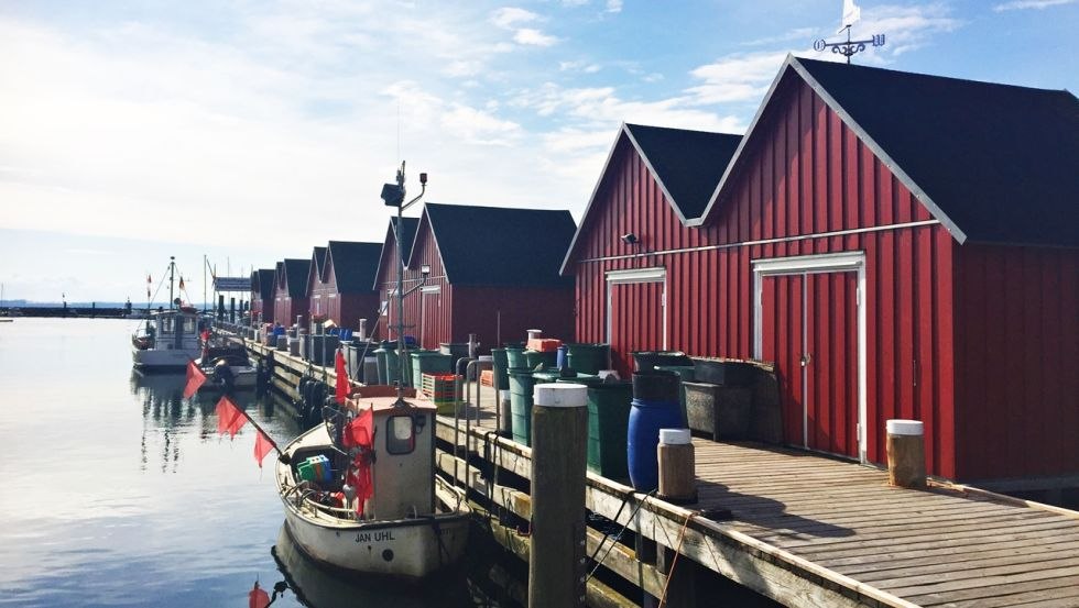 Port rybacki na rzece Weiße Wiek Boltenhagen, © Janicke Hansen norskereiseblogger.no