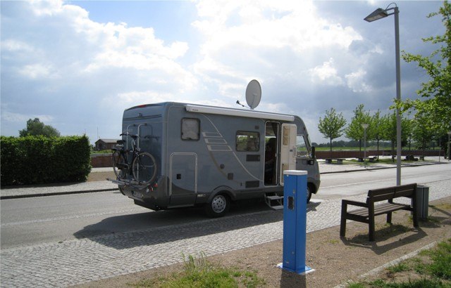 Standplaats bij de haven in Boizenburg / Elbe, © Stadt Boizenburg
