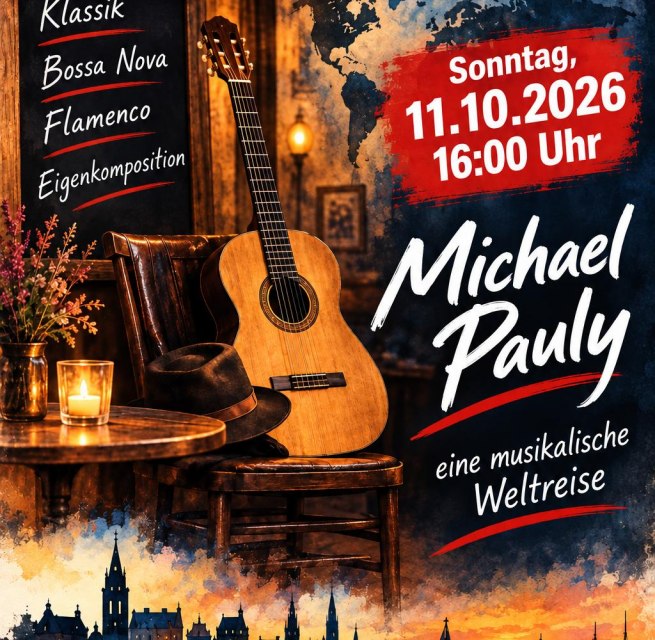 Michael Pauly an der klassischen Gitarre // © Michael Pauly Michael Pauly an der klassischen Gitarre // © Michael Pauly