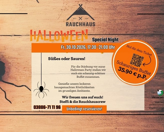 Halloween Special Night im Rauchhaus Möllin // © Rauchhaus Möllin Halloween Special Night im Rauchhaus Möllin // © Rauchhaus Möllin