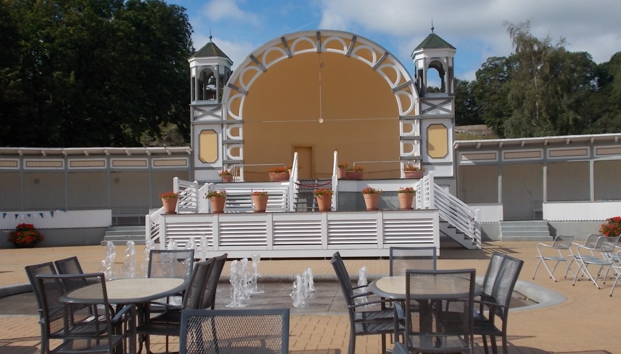 Kurplatz z pawilonem muzycznym, © KV Göhren Kurplatz z pawilonem muzycznym, © KV Göhren