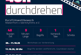 https://www.makerport.de/event-details/48h-durchdrehen-der-kurzfilmwettbewerb-in-stralsund-2 // © MakerPort https://www.makerport.de/event-details/48h-durchdrehen-der-kurzfilmwettbewerb-in-stralsund-2 // © MakerPort