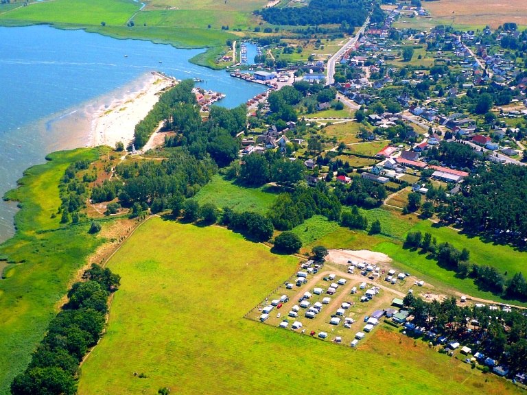 Camping Waldcamp Freest luchtfoto // &copy; Campingplatz Waldcamp Freest