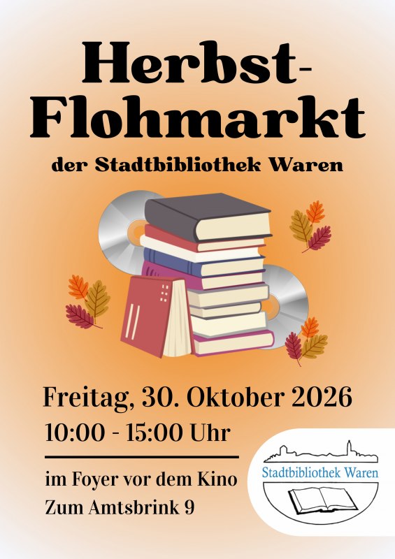 Kom gerust eens langs om rond te snuffelen! // © Stadtbibliothek Waren Kom gerust eens langs om rond te snuffelen! // © Stadtbibliothek Waren