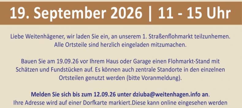 © Kulturausschuss Weitenhagen © Kulturausschuss Weitenhagen
