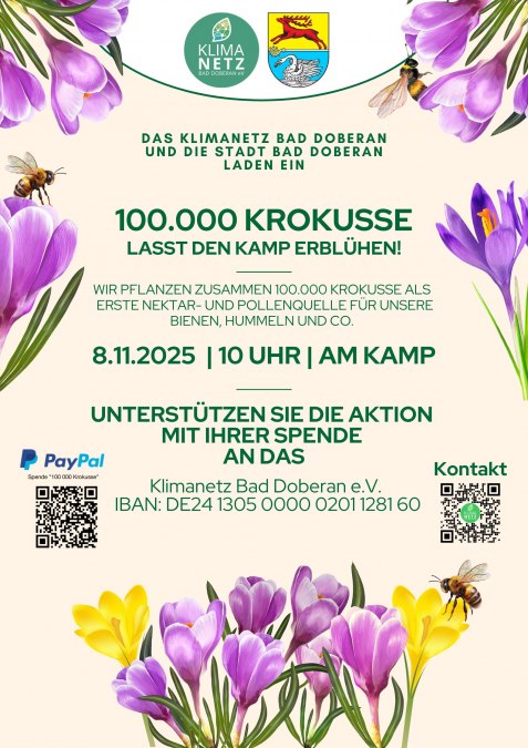Plakat 100000 krokusów, © Klimanetz Bad DOberan