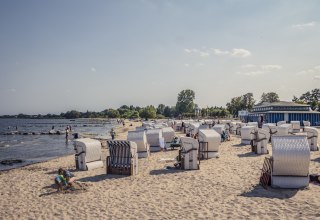 Das Haffbad Ueckerm&uuml;nde ist f&uuml;r seine G&auml;ste ger&uuml;stet // &copy; TVV/Philipp Schulz