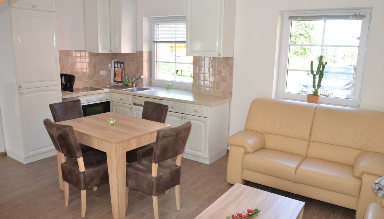 View into a living room of the new cottage, © Falkenberg