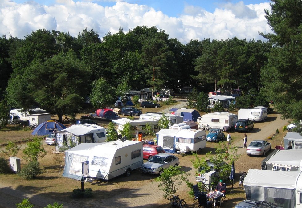 Uitzicht op de camping, © Campingplatz Am Sandfeld