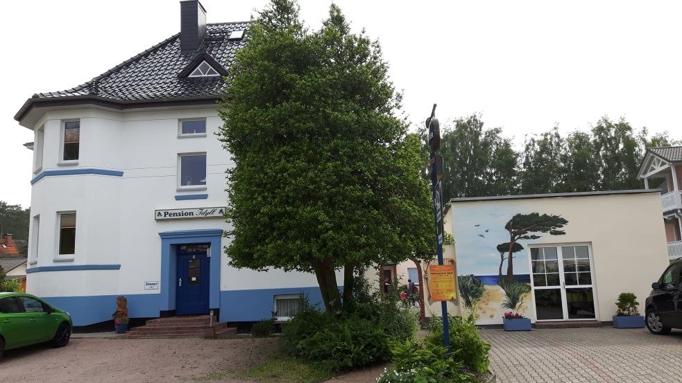 Buitenaanzicht van Pension Idyll, © Bärbel Ahrens