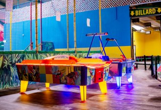 Air field hockey tables // © Antje Viergutz Air field hockey tables // © Antje Viergutz