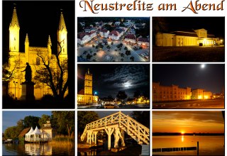 Kolaż Neustrelitz wieczorem // © R. Altmann Kolaż Neustrelitz wieczorem // © R. Altmann