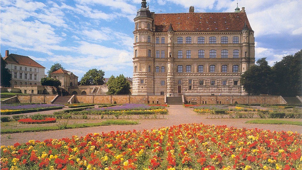 Uitzicht op de kasteeltuin // © Stadt Güstrow Uitzicht op de kasteeltuin // © Stadt Güstrow