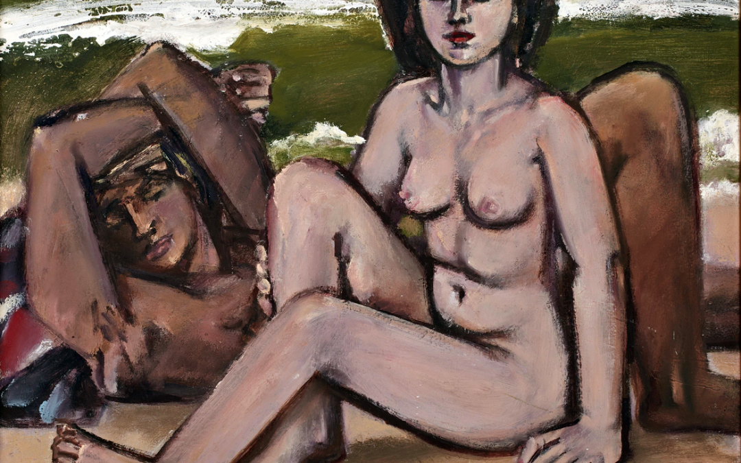 Walter Womacka - Na plaży II, olej, 1972, © Ralf Waschkau