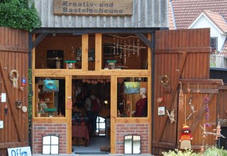 Eingang in die Kreativ- und Bastelscheune // © Kreativ- und Bastelscheune/Hoffmeister Eingang in die Kreativ- und Bastelscheune // © Kreativ- und Bastelscheune/Hoffmeister