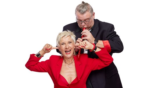 Dirty Songs—A Comedy Show with Tatjana Meissner & André Kuntze. For the last time at the Güterbahnhof! // © Robert Lehmann Dirty Songs—A Comedy Show with Tatjana Meissner & André Kuntze. For the last time at the Güterbahnhof! // © Robert Lehmann