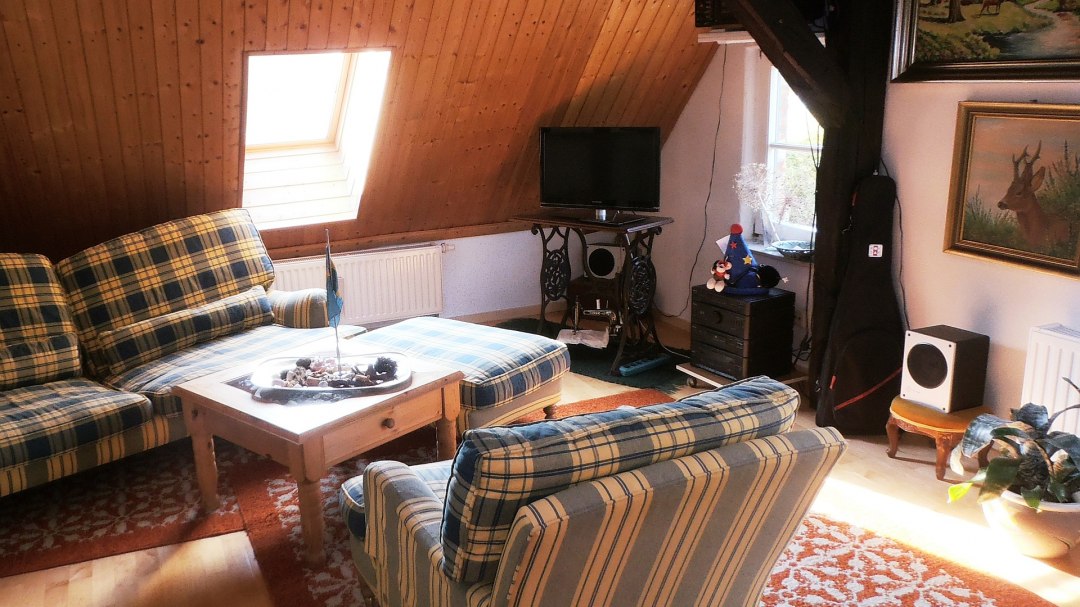 Open haard kamer vakantie appartement, © M. Retzlaff