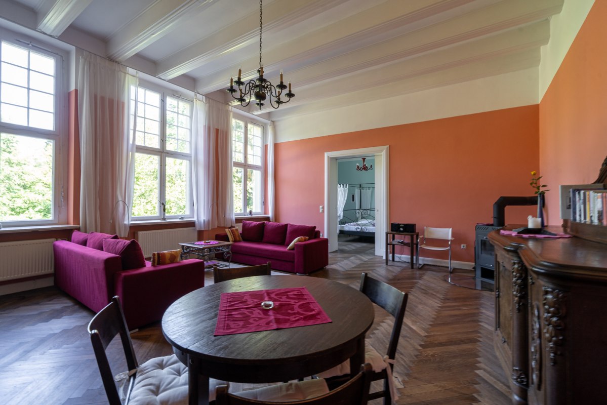 Salon in het landhuis Büttelkow // © DOMUSImages Salon in het landhuis Büttelkow // © DOMUSImages