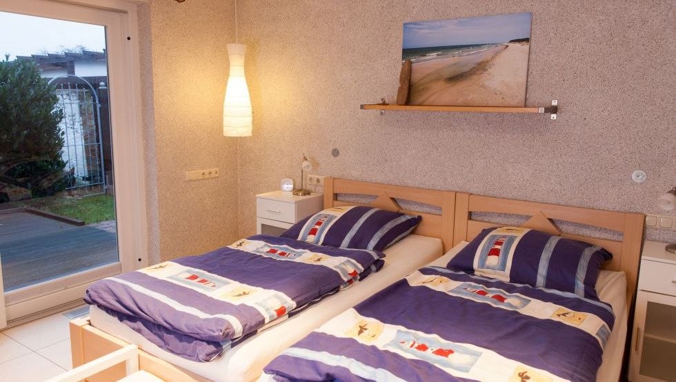 Slaapkamer in de drempelvrije vakantiewoning in Dierhagen, © Martin Schweitzer