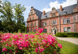 Widok zamku Bernstorf z zewnątrz // © Hospiz Schloss Bernstorf Widok zamku Bernstorf z zewnątrz // © Hospiz Schloss Bernstorf