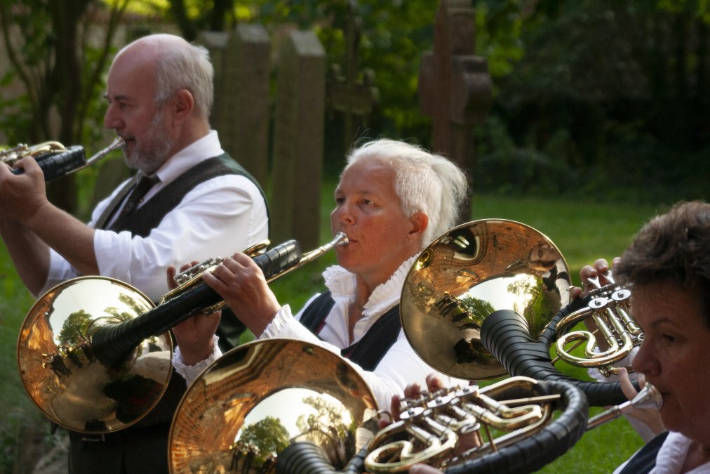 Grupa dęcia w róg Parforce "Maurinetal" e.V., © Förderkreis Kirche Damshagen/Sabrina Lampe Grupa dęcia w róg Parforce "Maurinetal" e.V., © Förderkreis Kirche Damshagen/Sabrina Lampe