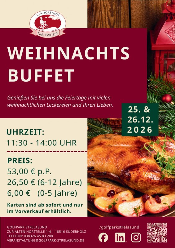 Christmas duck with apples on a platter // &copy; Golfpark Strelasund