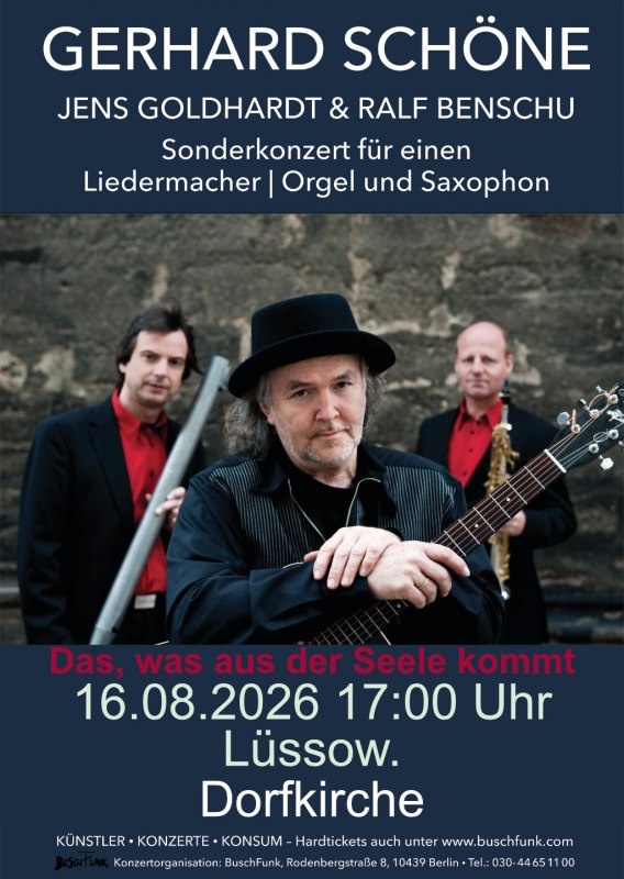 Affiche Trio L&uuml;ssow, &copy; Buschfunk