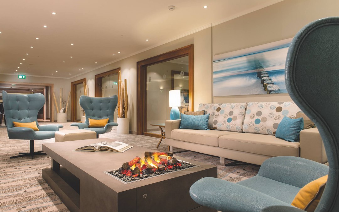 HBP_Lounge_Kamin, © VELA Prerow GmbH