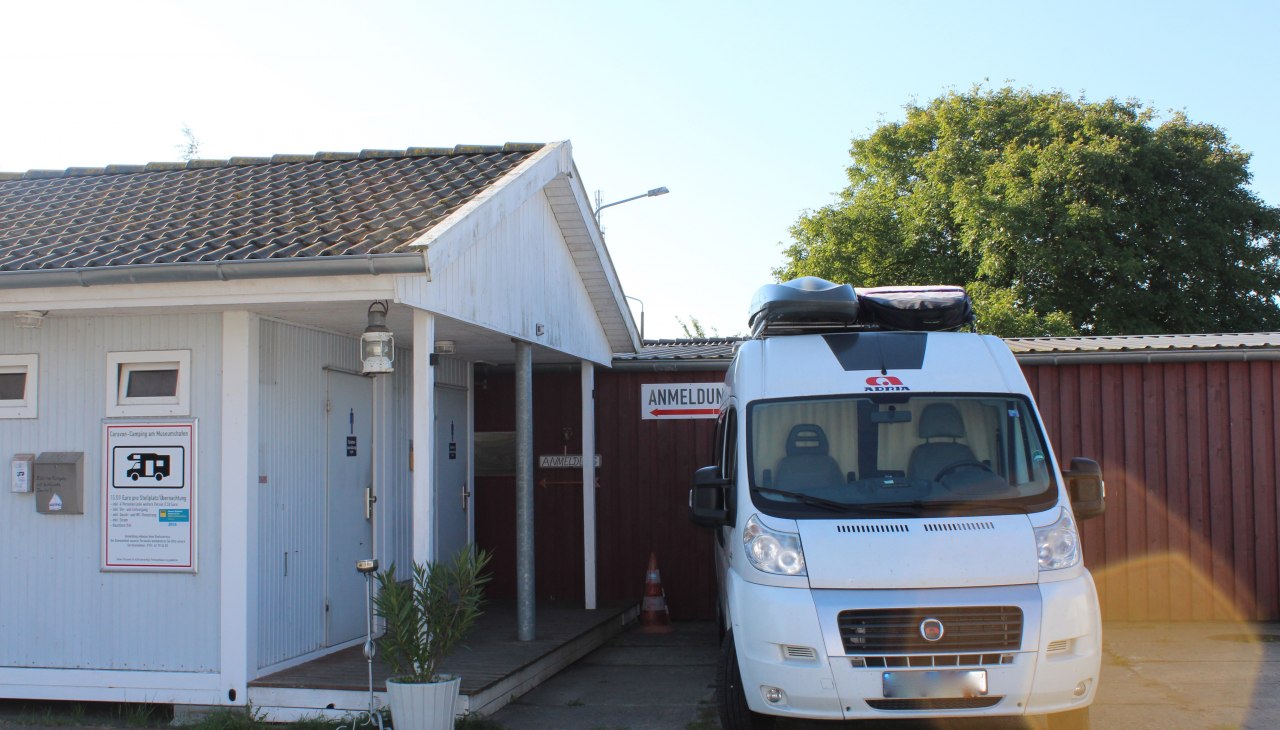 Caravan pitch with registration, © Petra Fasten Caravan pitch with registration, © Petra Fasten