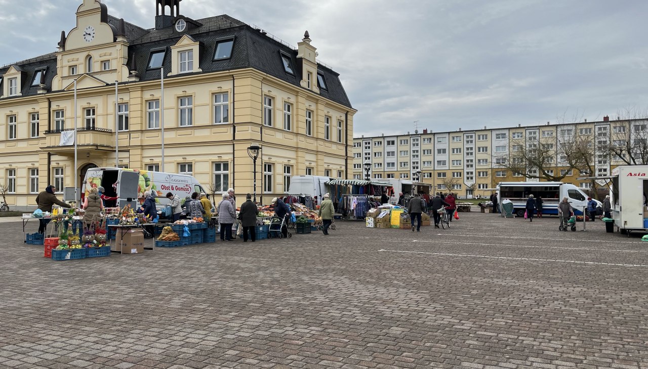 Dzień targowy w hanzeatyckim mieście Demmin, &copy; Hansestadt Demmin