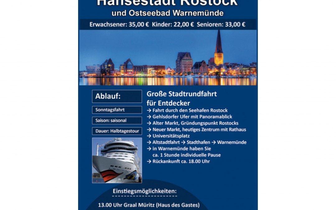 rostock-reizen.nl, © rostock-rundfahrten.de / Rostocker Transfer Service