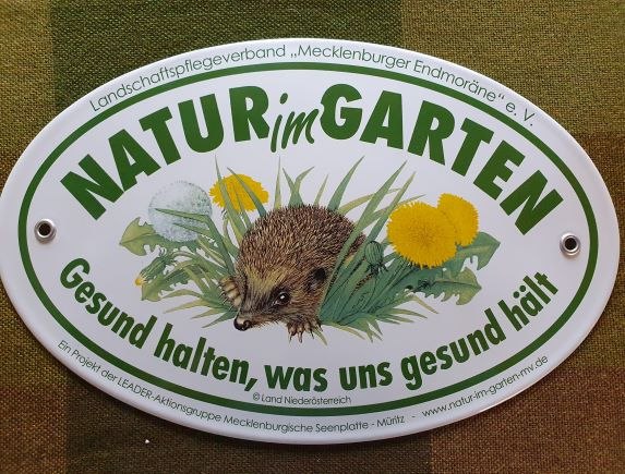 Certyfikat "Natura w ogrodzie" // &copy; Jolanta Grenke