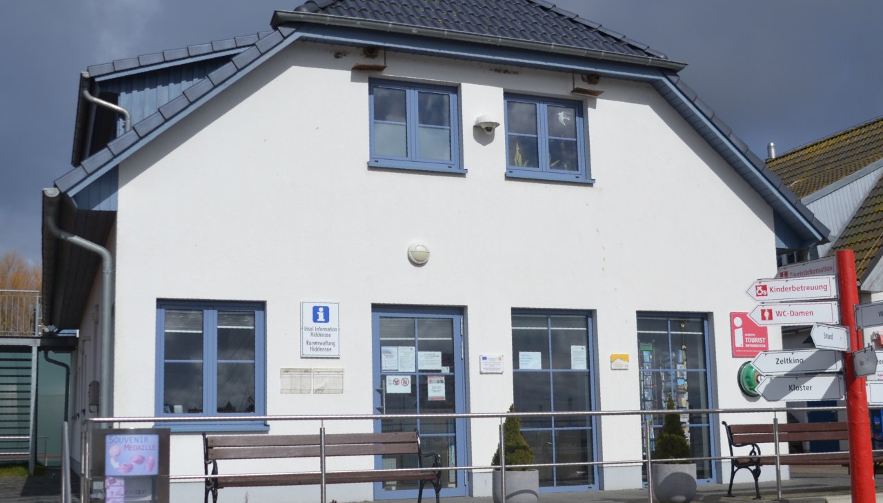 Toeristische informatie in Vitte, © Hiddenseer Hafen- und Kurbetrieb