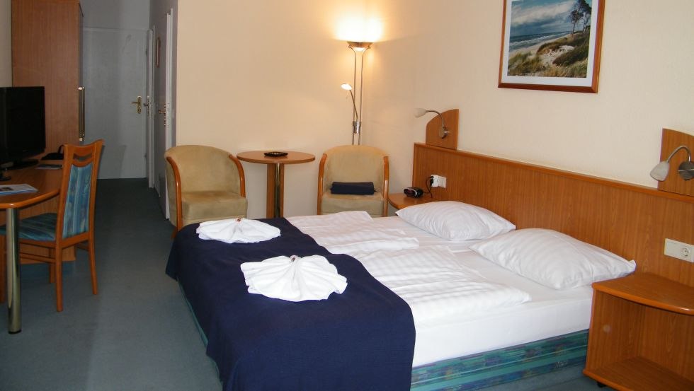 Widok z pokoju na Strandhotel Ostseewoge // &copy; Strandhotel Ostseewoge