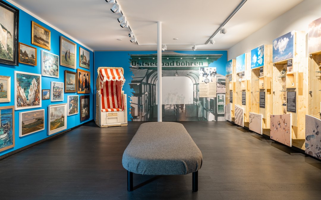 Museum voor lokale geschiedenis Mönchgut in Göhren op Rügen en de tentoonstelling, © TMV/Gross