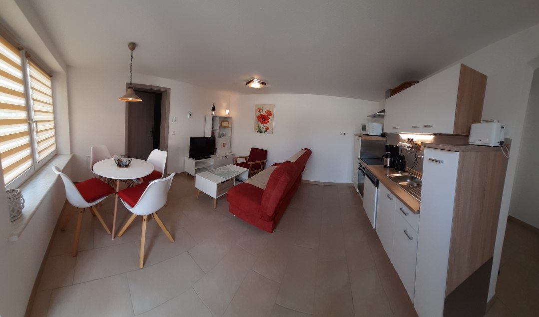 Living and kitchen area, © Sabine Wolf