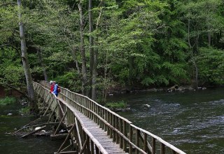 Wooden bridge over the Warnow, &copy; TMV/outdoor-visions.com