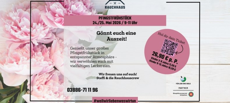 Pfingstfr&uuml;hst&uuml;ck im Rauchhaus M&ouml;llin // &copy; Rauchhaus M&ouml;llin