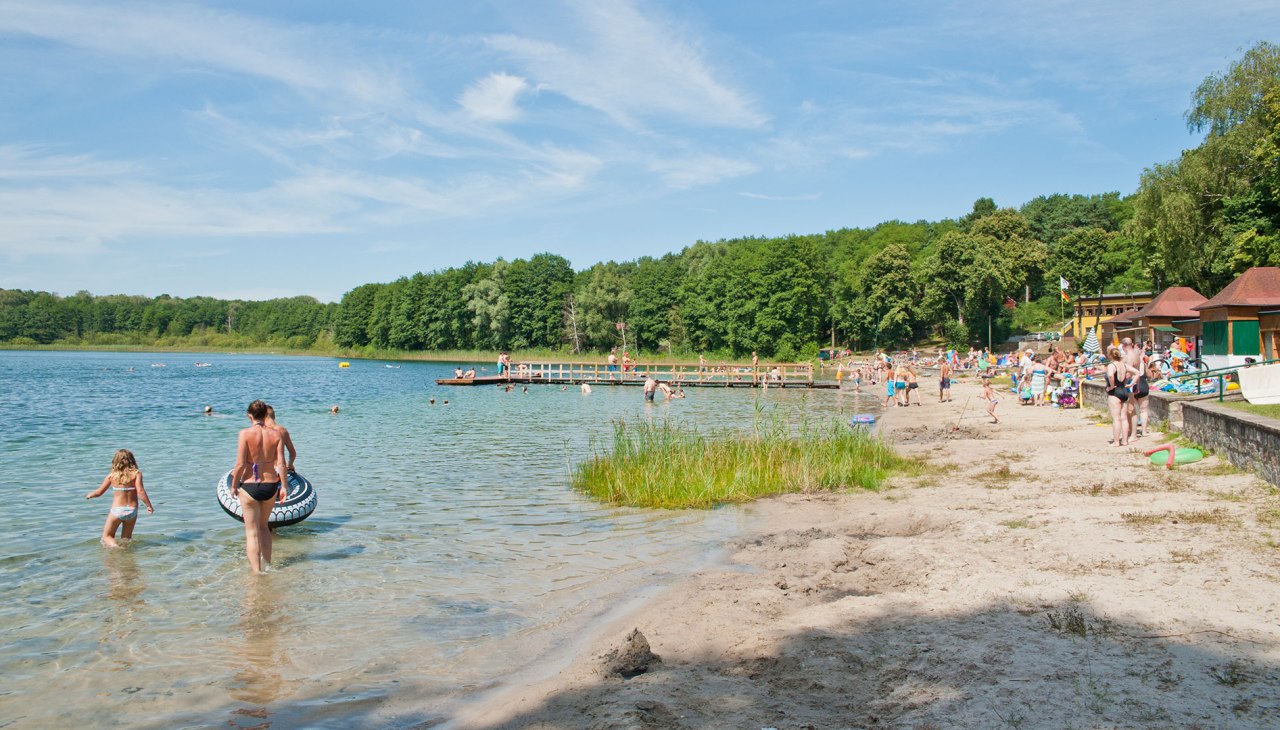 White lake bathing beach near Wesenberg, &copy; Christin Dr&uuml;hl