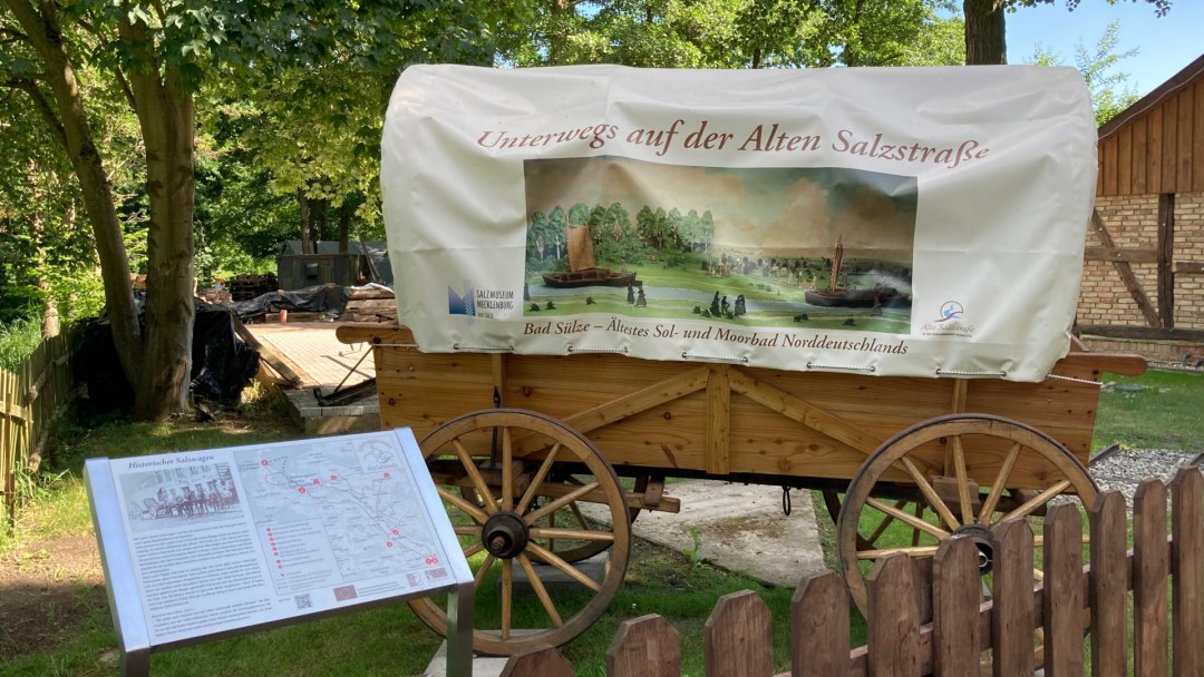 Covered wagon in Bad-Sülze - Alte Salzstrasse, © M. Hagemann